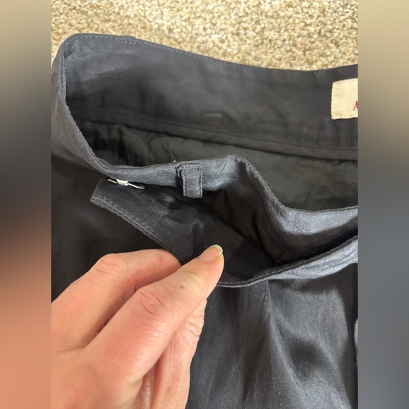 A.F. VANDEVORST Black Silk Button Side Straight Belgian Designer EU 38/US 6/8 - Picture 4 of 14